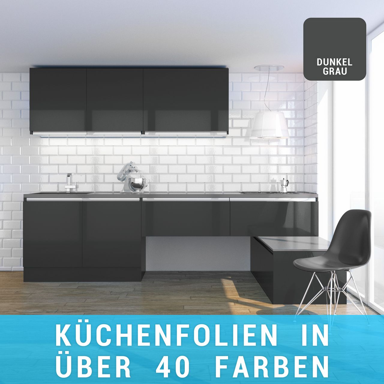 Küchenfolie dunkelgrau