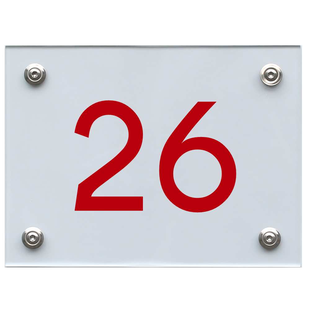 hausnummernschild-26-rot Hausnummernschild 26 rot