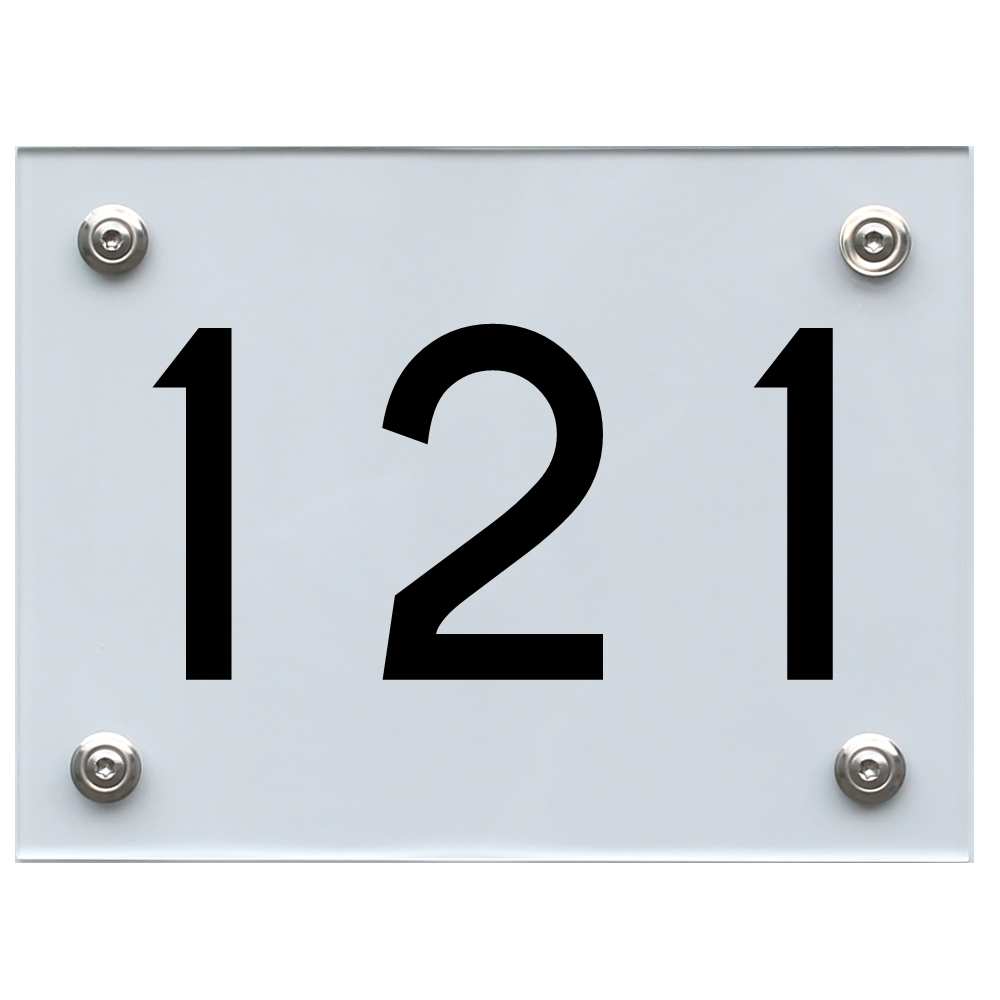 hausnummernschild-121-schwarz Hausnummernschild 121 schwarz