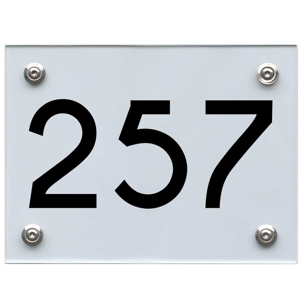 hausnummernschild-257-schwarz Hausnummernschild 257 schwarz