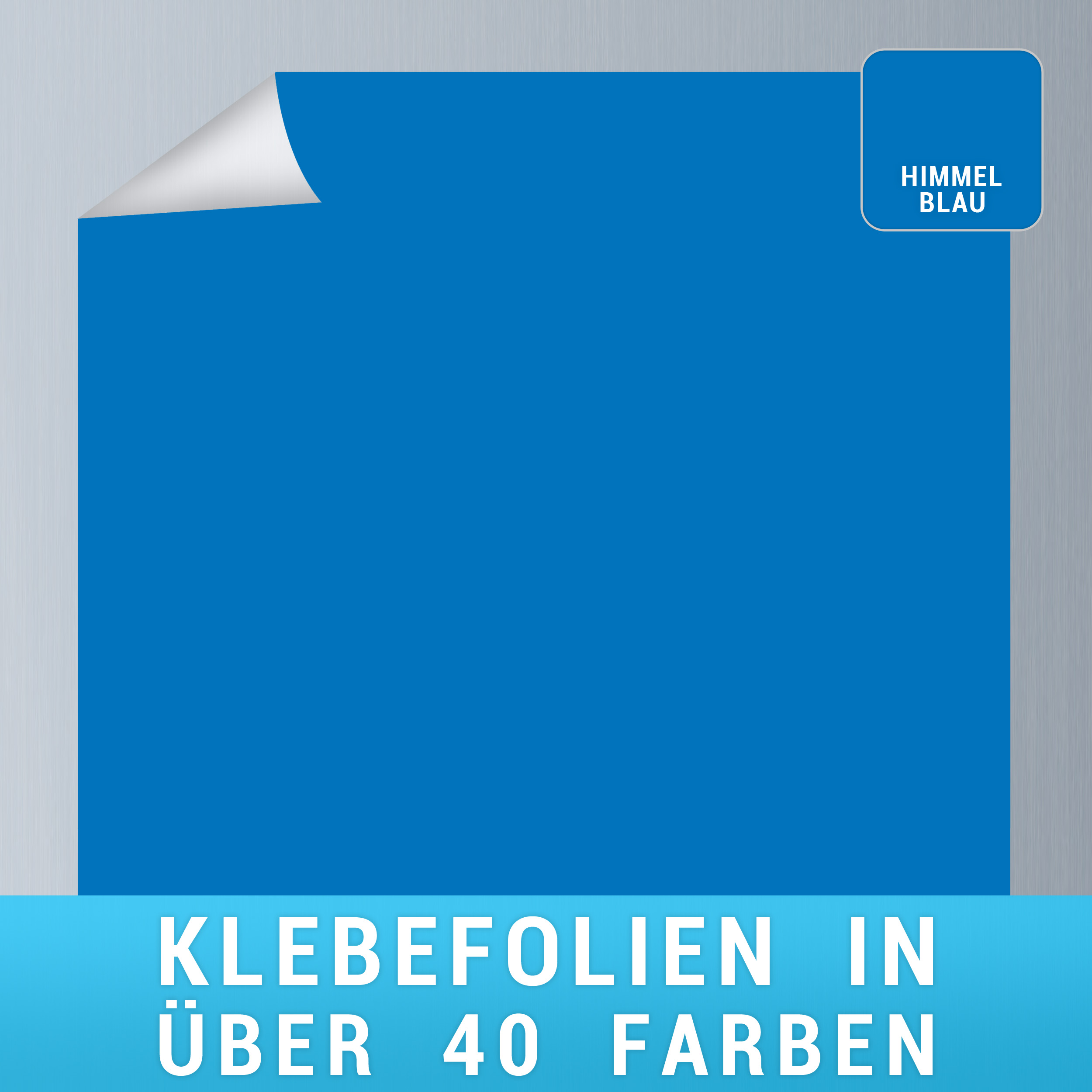 Klebefolie himmelblau