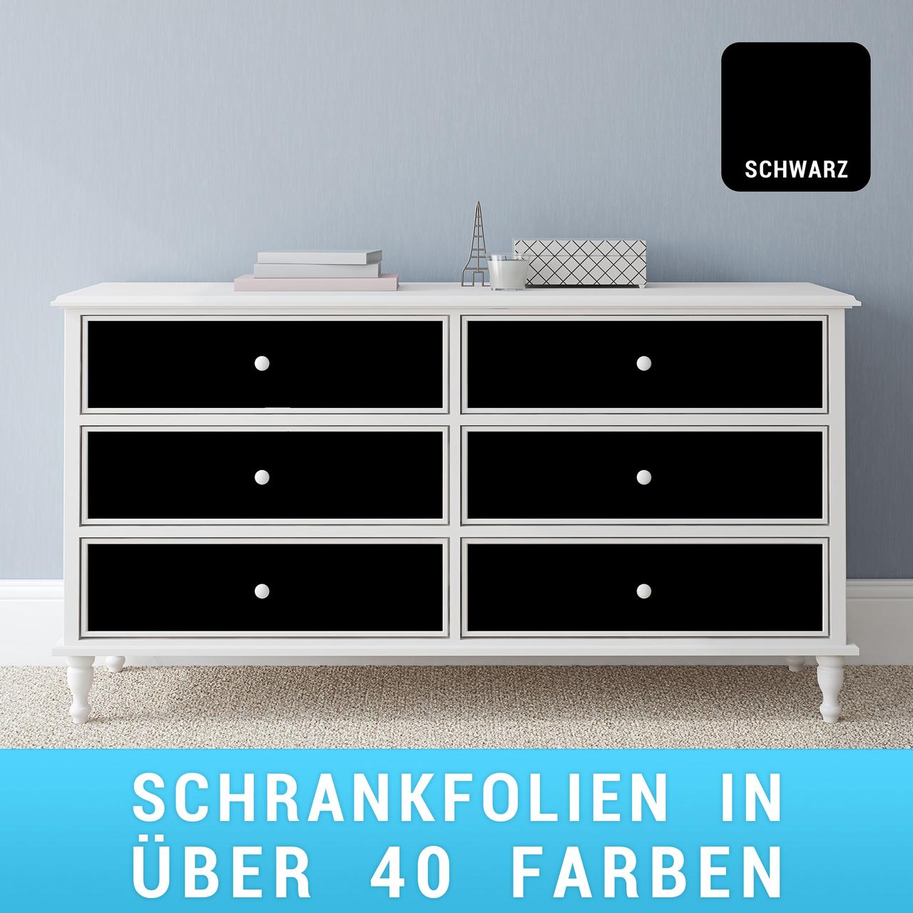 Schrankfolie schwarz