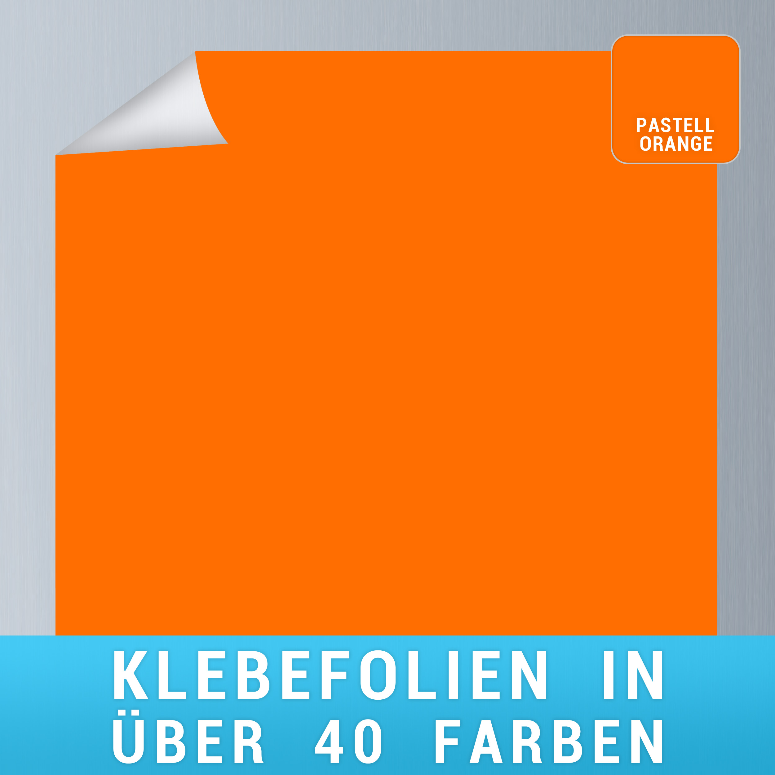 Klebefolie pastellorange