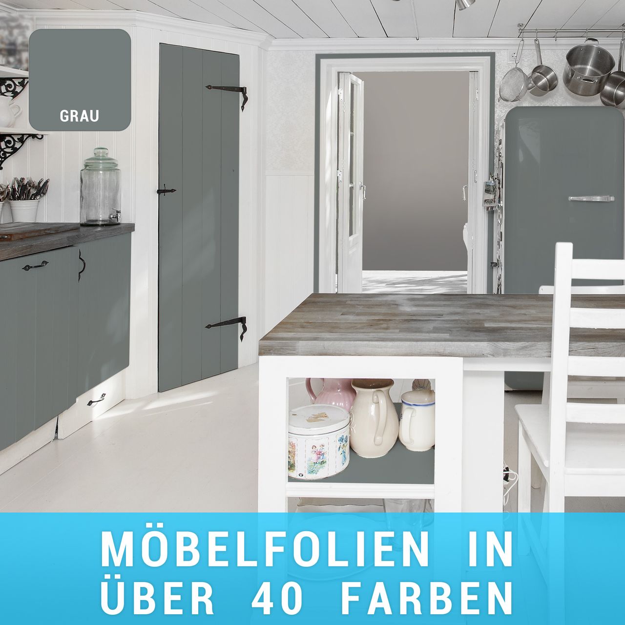 moebelfolie-grau Möbelfolie Grau