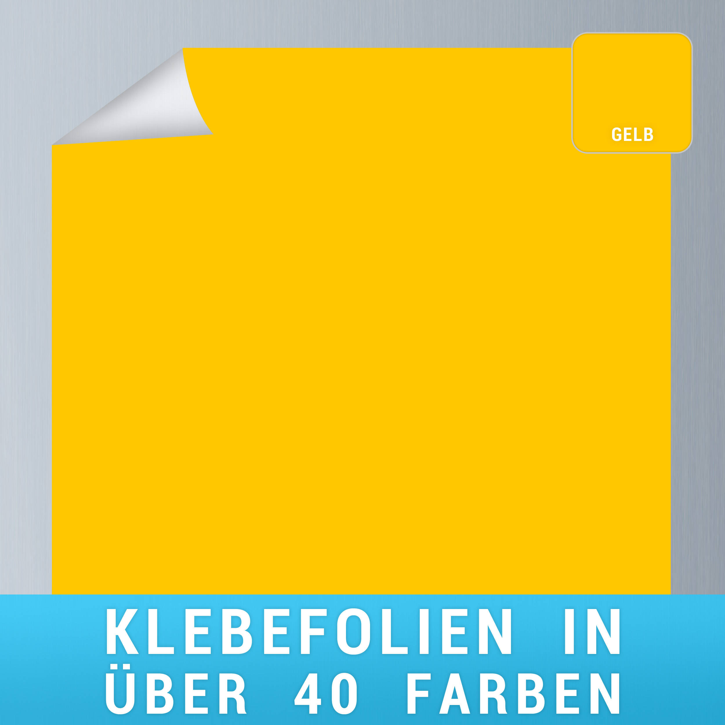Klebefolie gelb