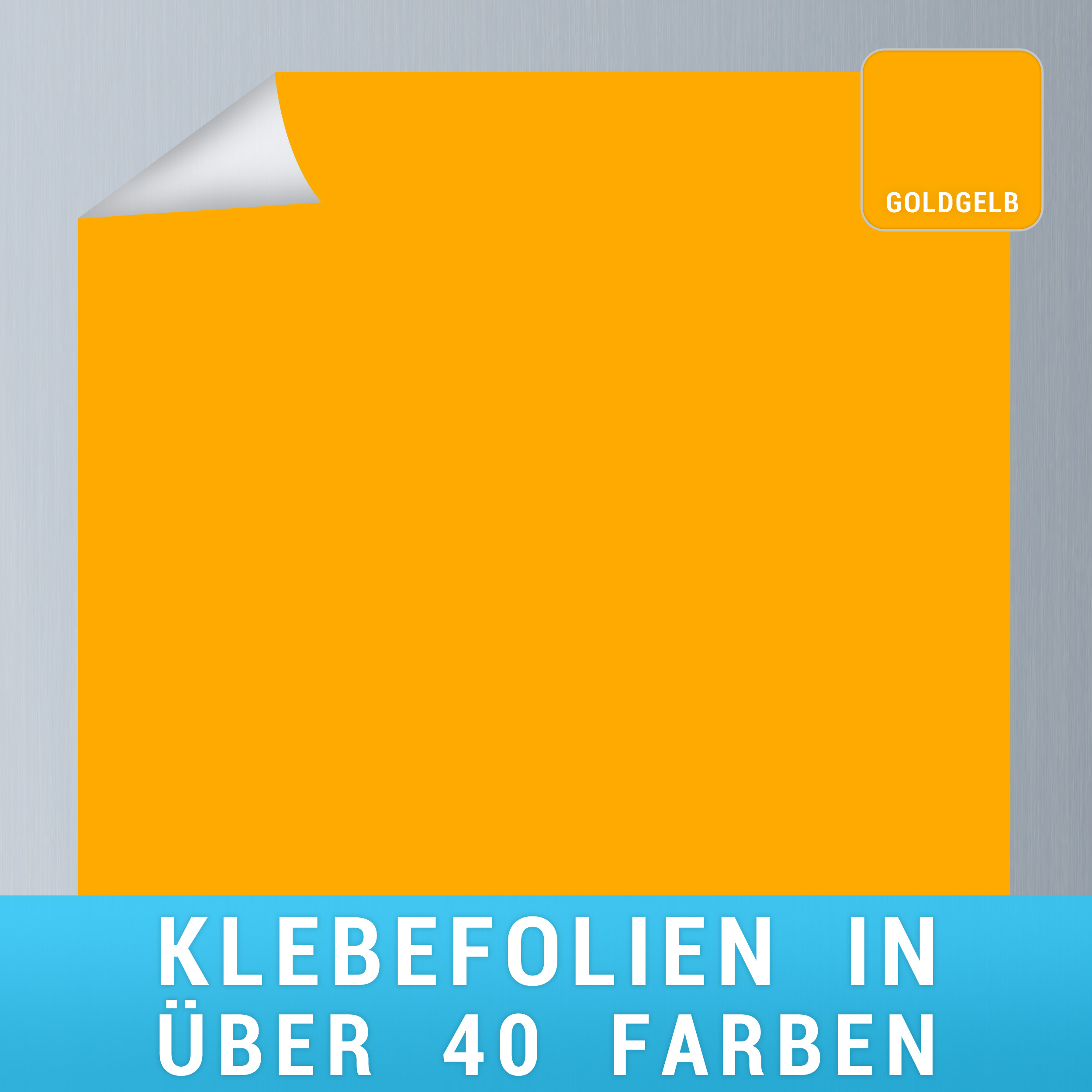 Klebefolie goldgelb
