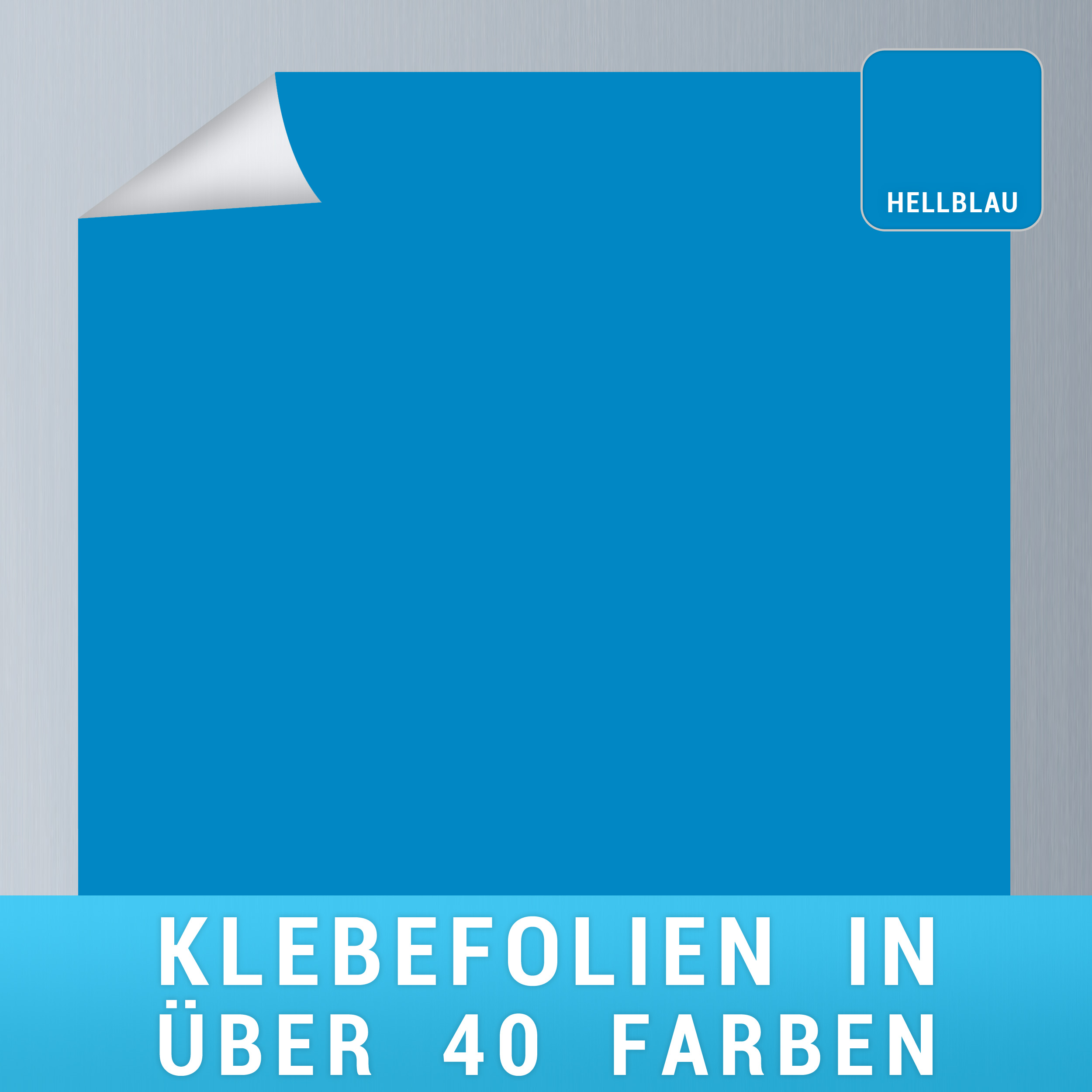 Klebefolie hellblau