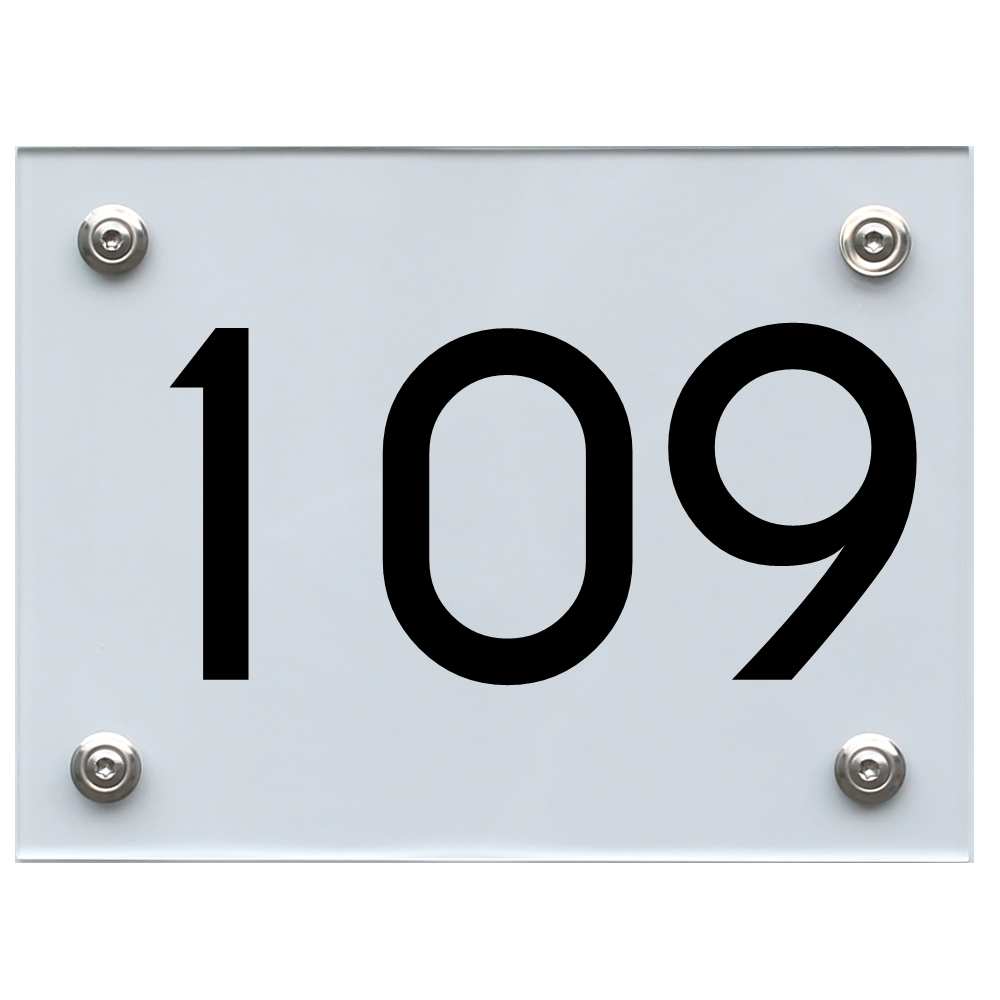 hausnummernschild-109-schwarz Hausnummernschild 109 schwarz
