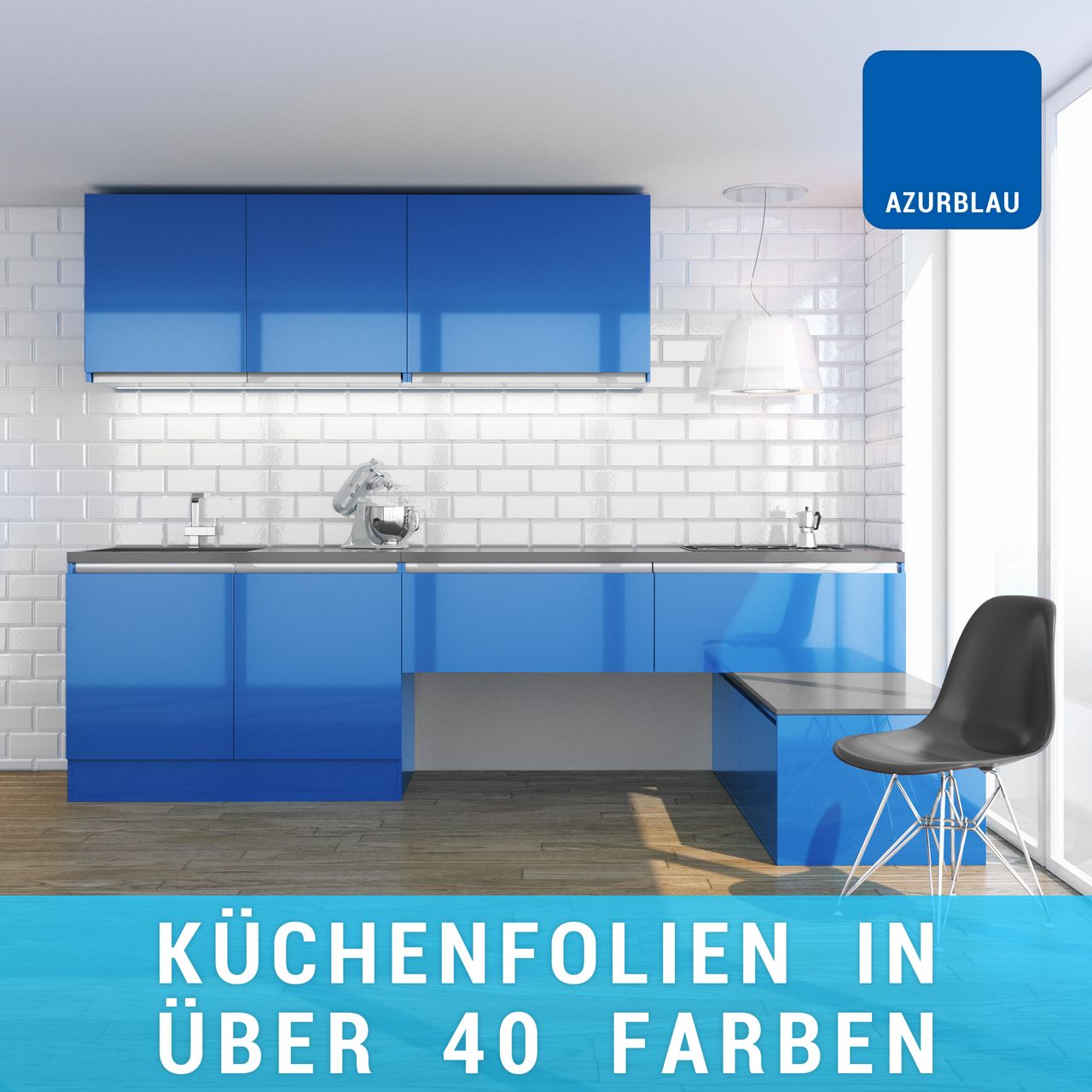 kuechenfolie-azurblau Küchenfolie azurblau