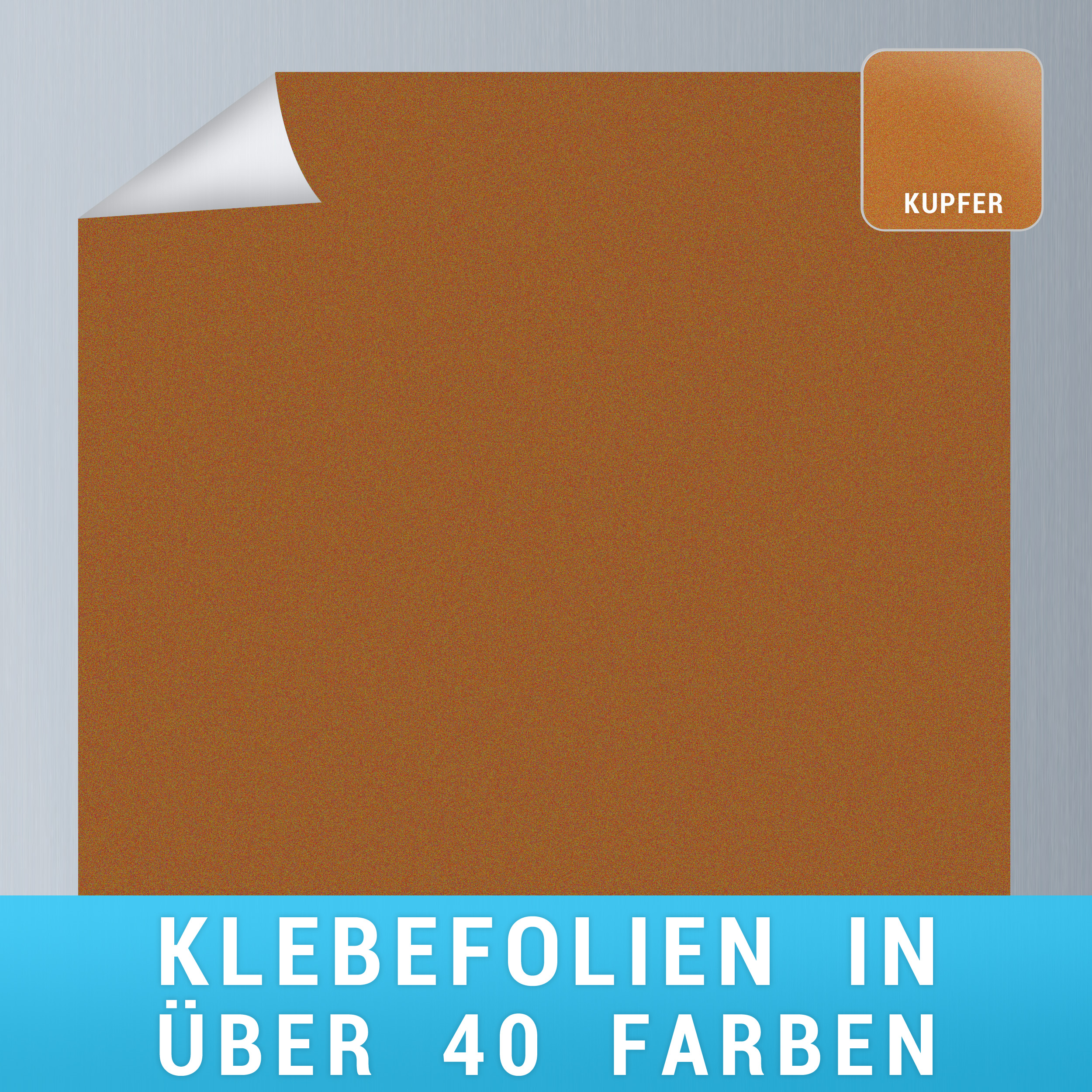 Klebefolie kupfer