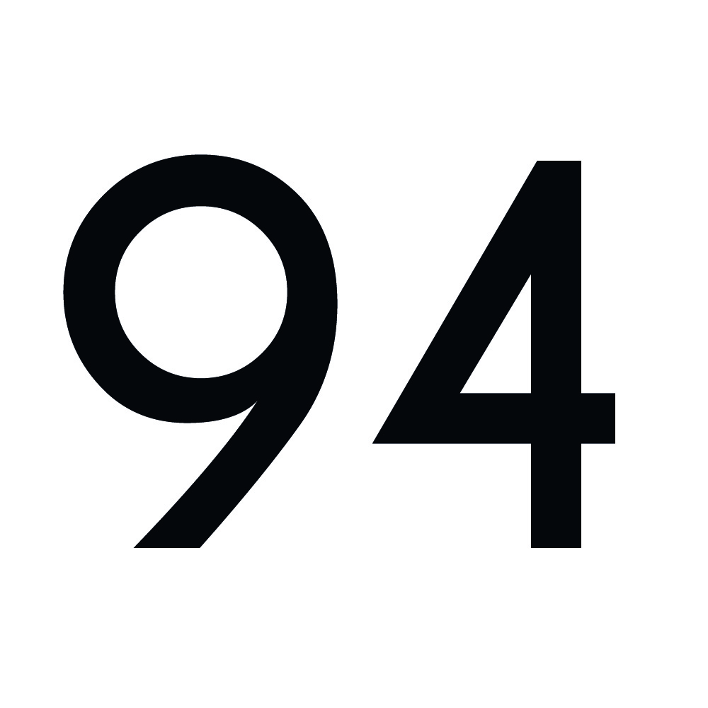 Zahlenaufkleber 94 schwarz