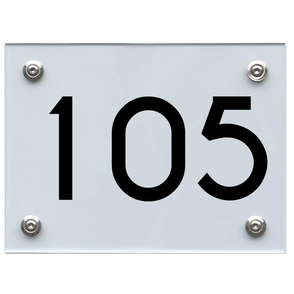 hausnummernschild-105-schwarz Hausnummernschild 105 schwarz