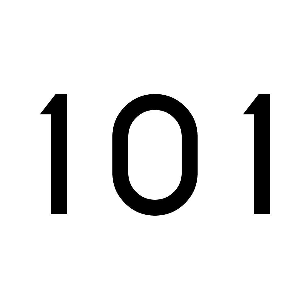 hausnummer-101 Hausnummer Aufkleber 101 schwarz