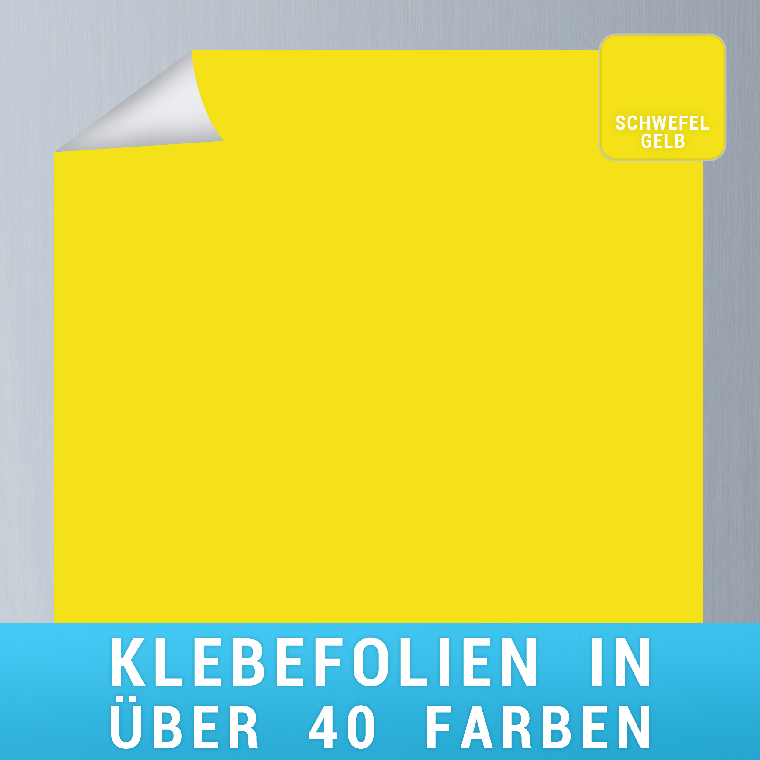 Klebefolie schwefelgelb