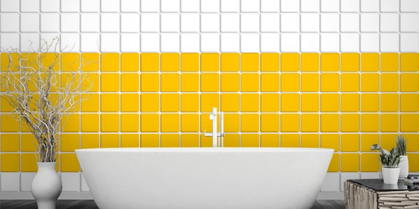 fliesenaufkleber-gelb Fliesenaufkleber gelb