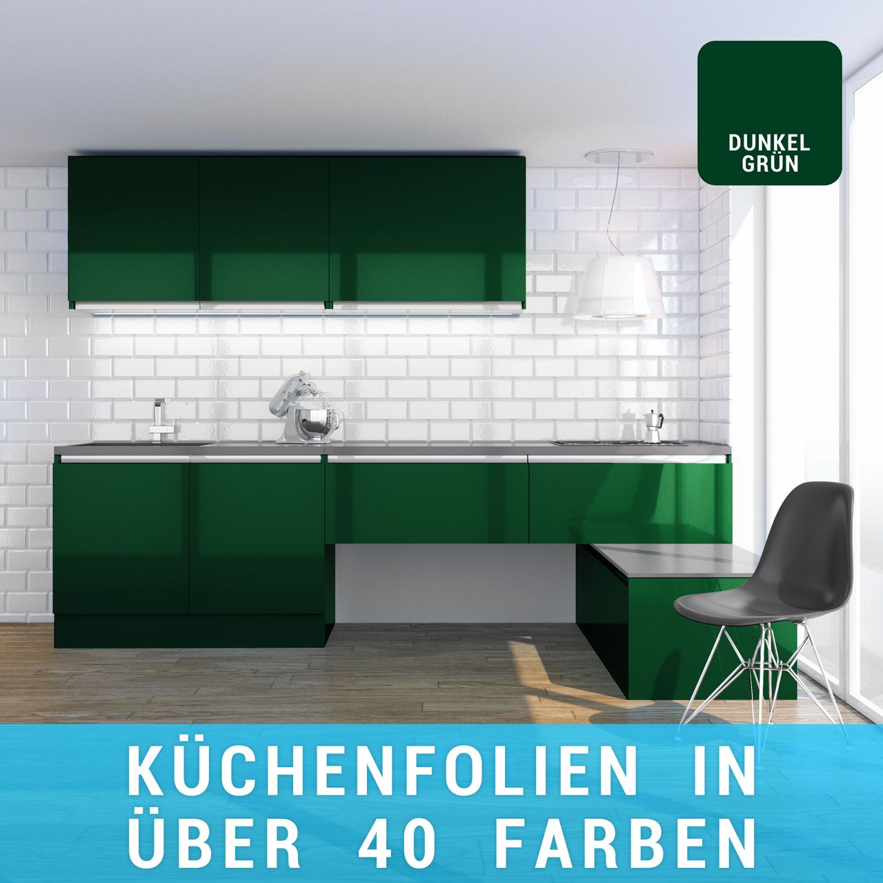 Küchenfolie dunkelgrün