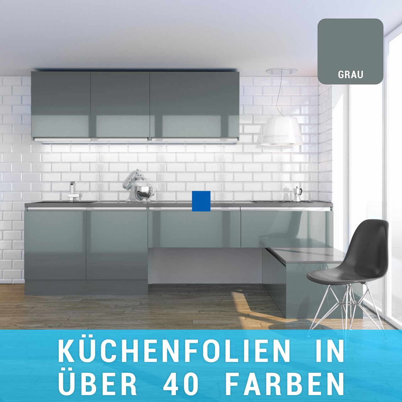 Küchenfolie grau