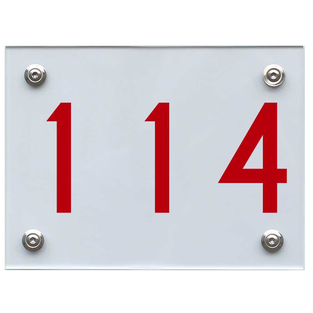 hausnummernschild-114-rot Hausnummernschild 114 rot