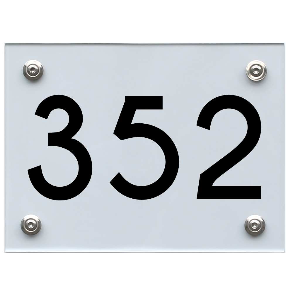 hausnummernschild-352-schwarz Hausnummernschild 352 schwarz