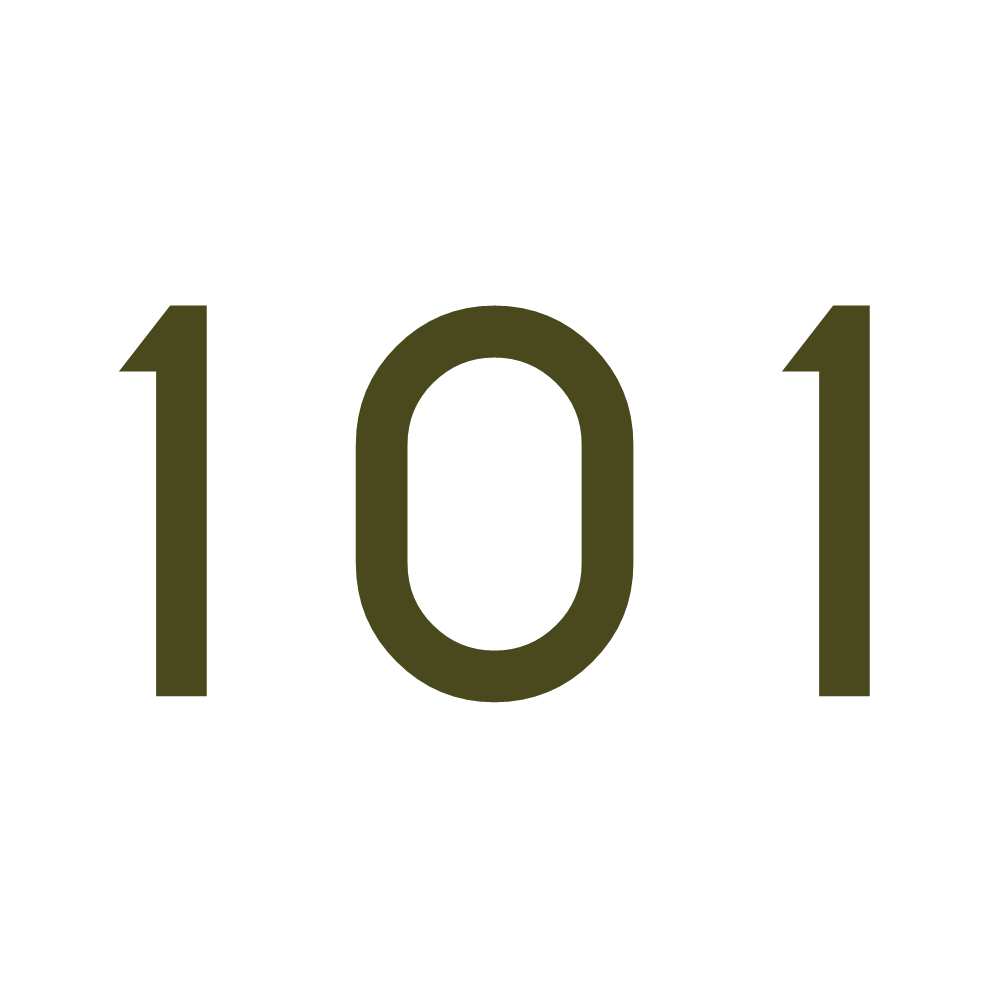 Hausnummer Aufkleber 101 gold