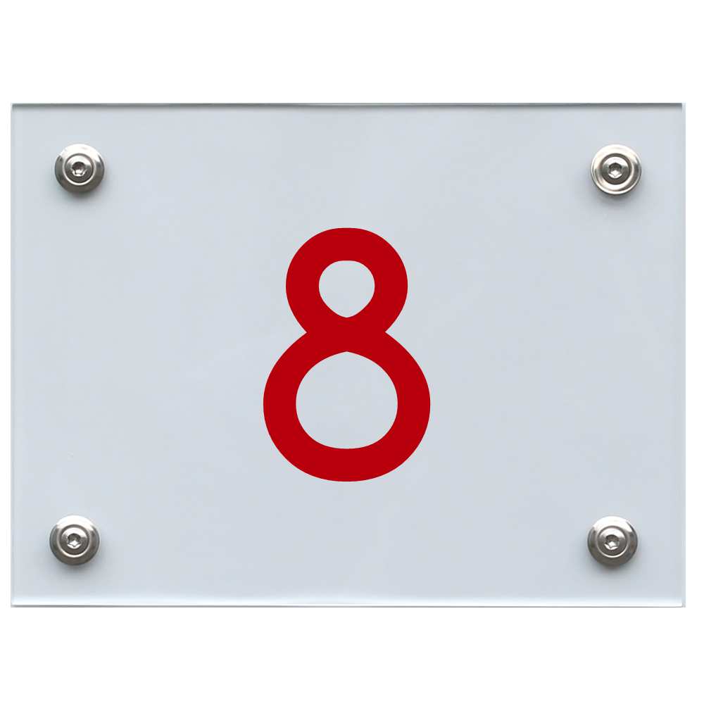 hausnummernschild-8-rot Hausnummernschild 8 rot