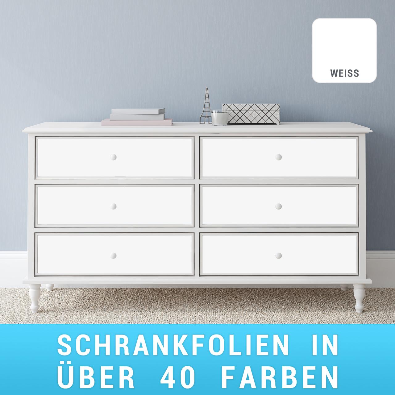 Schrankfolie weiß