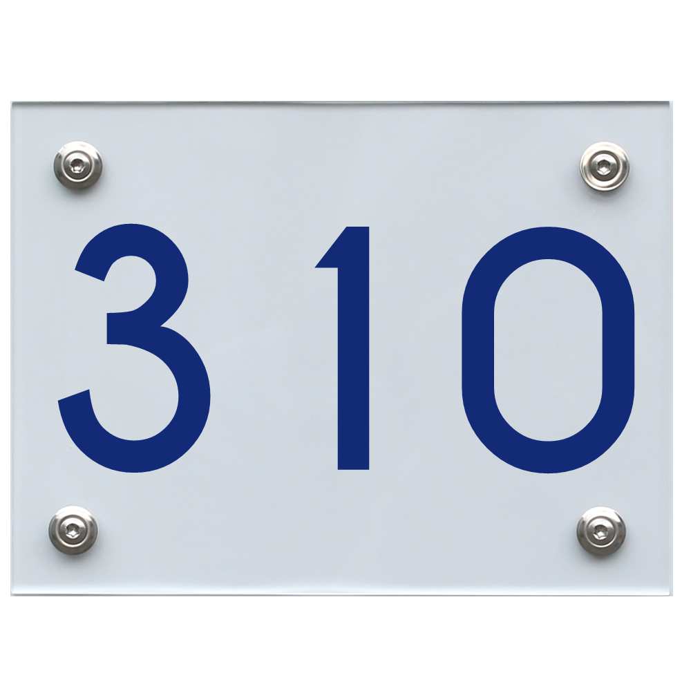 hausnummernschild-310-blau Hausnummernschild 310 blau