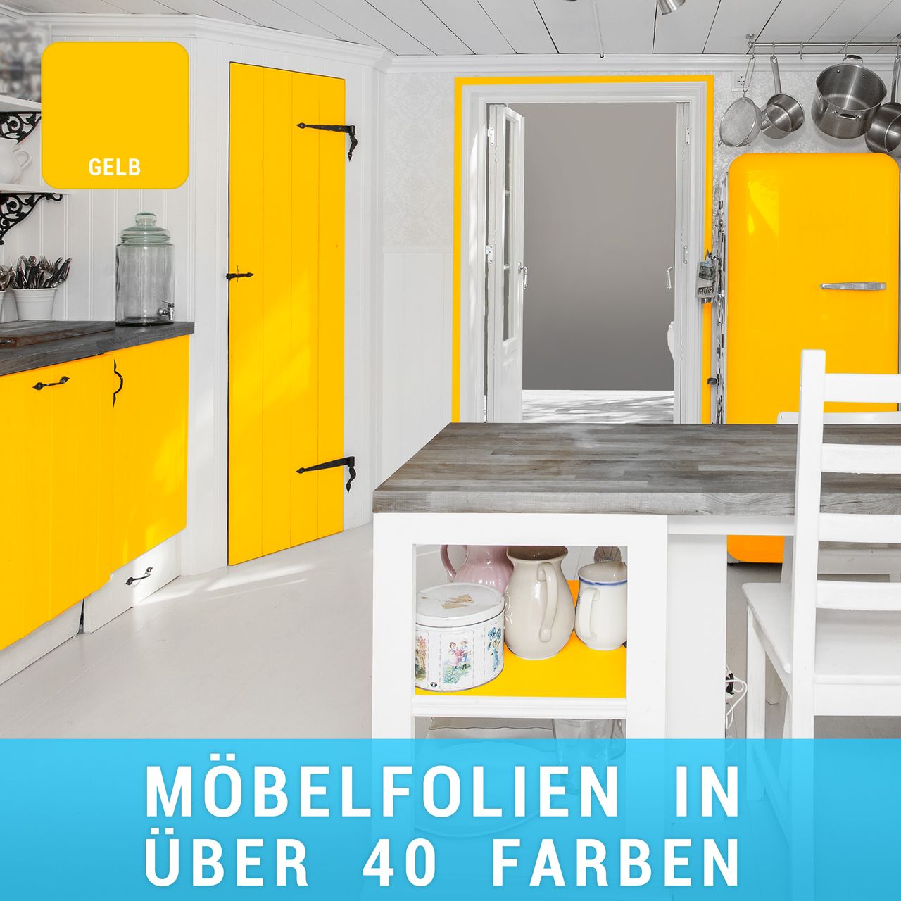 moebelfolie-gelb Möbelfolie Gelb