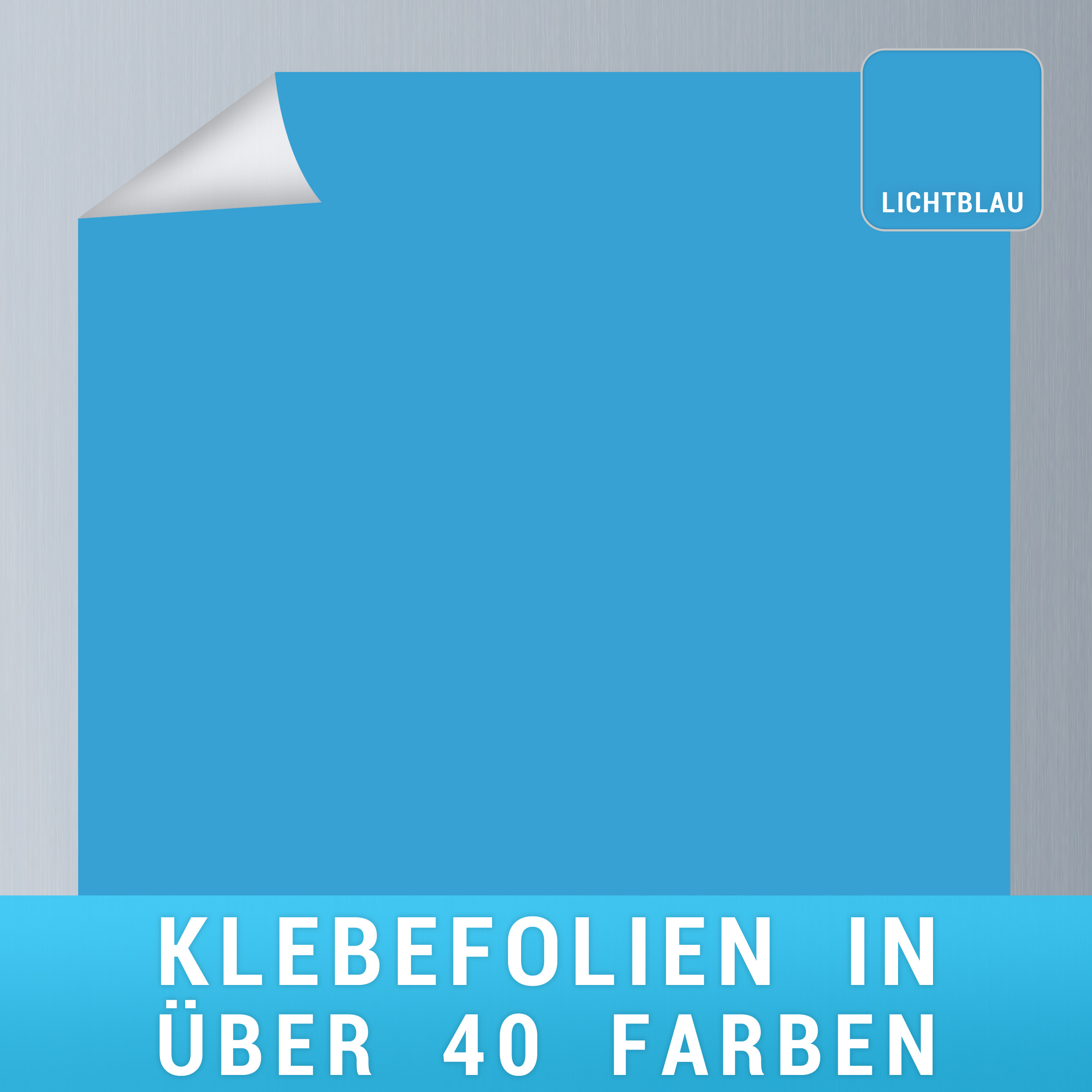 Klebefolie lichtblau