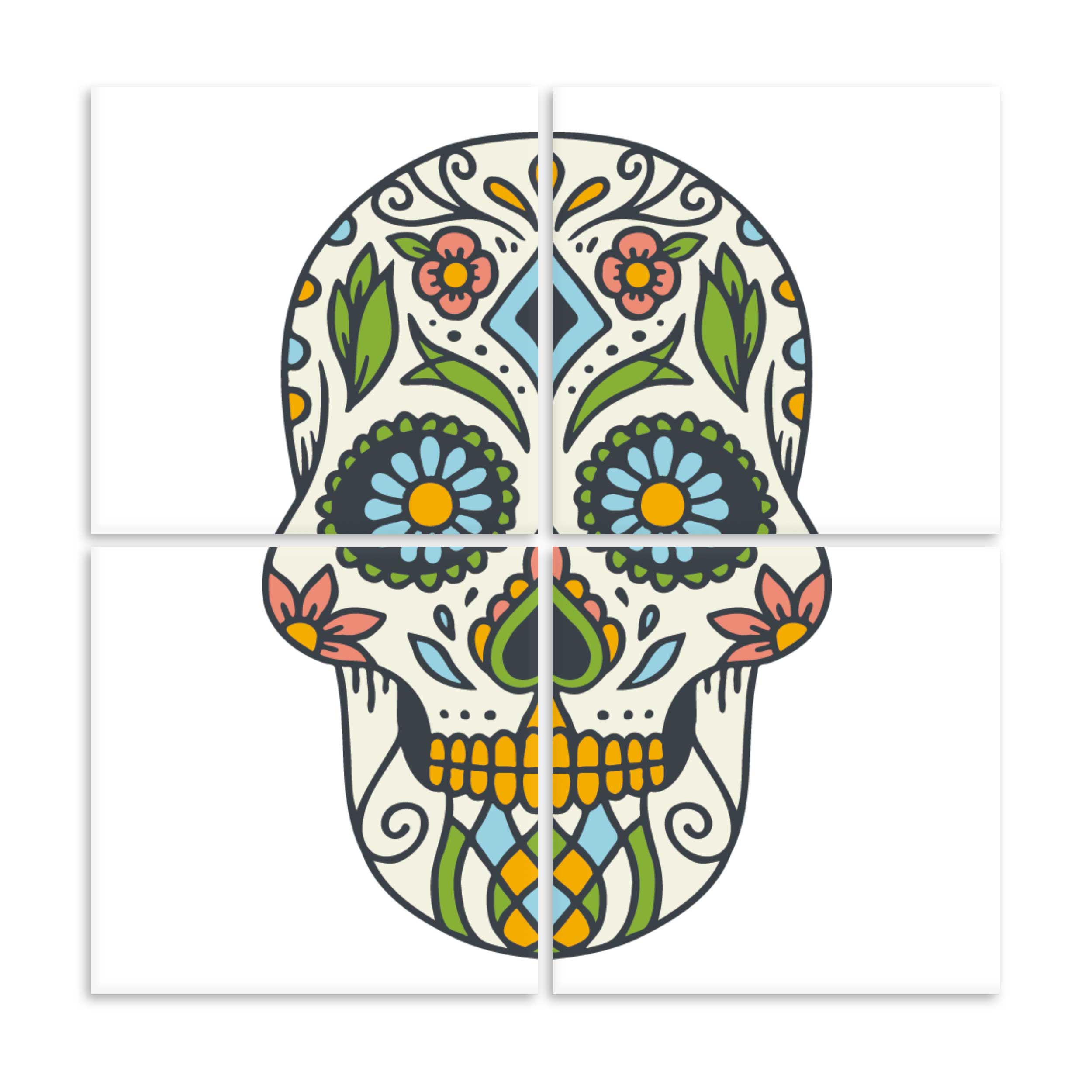 fliesenbild-skull1-2x2