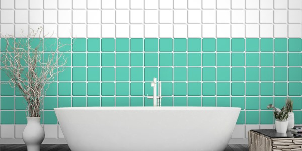 Fliesenaufkleber mint