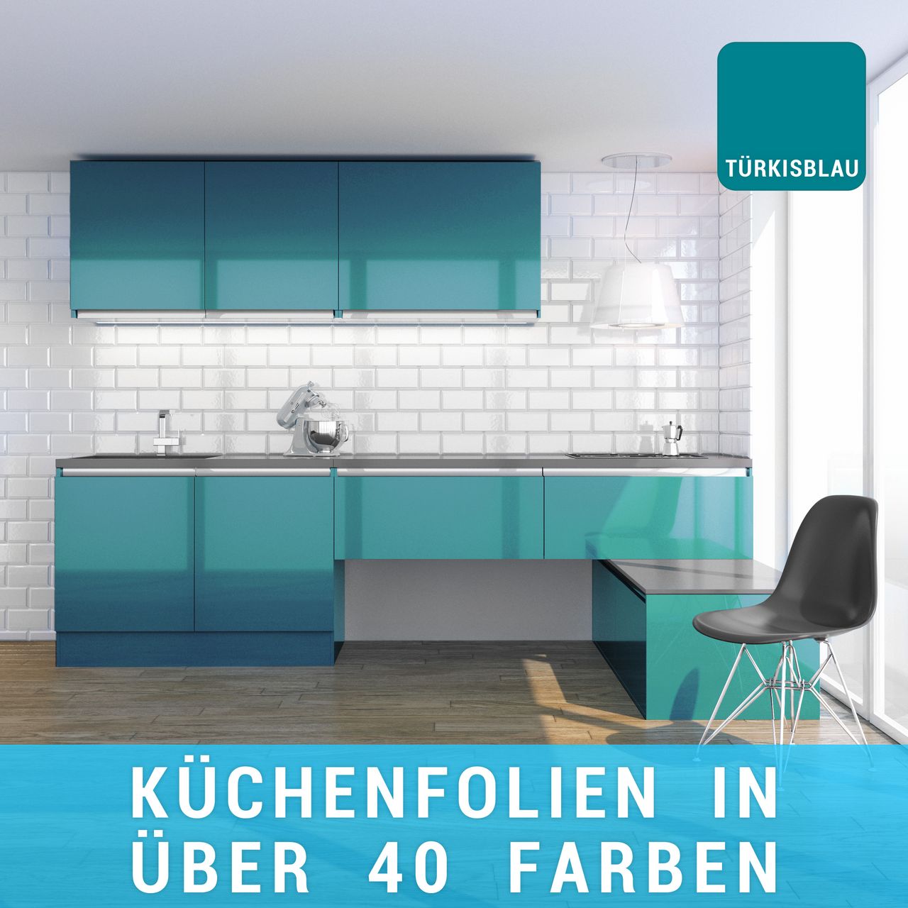 kuechenfolie-tuerkisblau