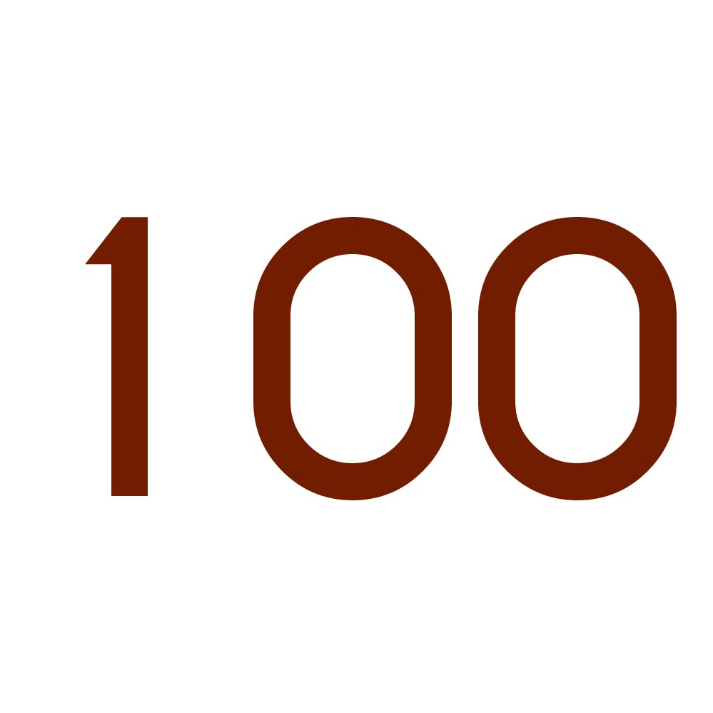 Hausnummer Aufkleber 100 kupfer