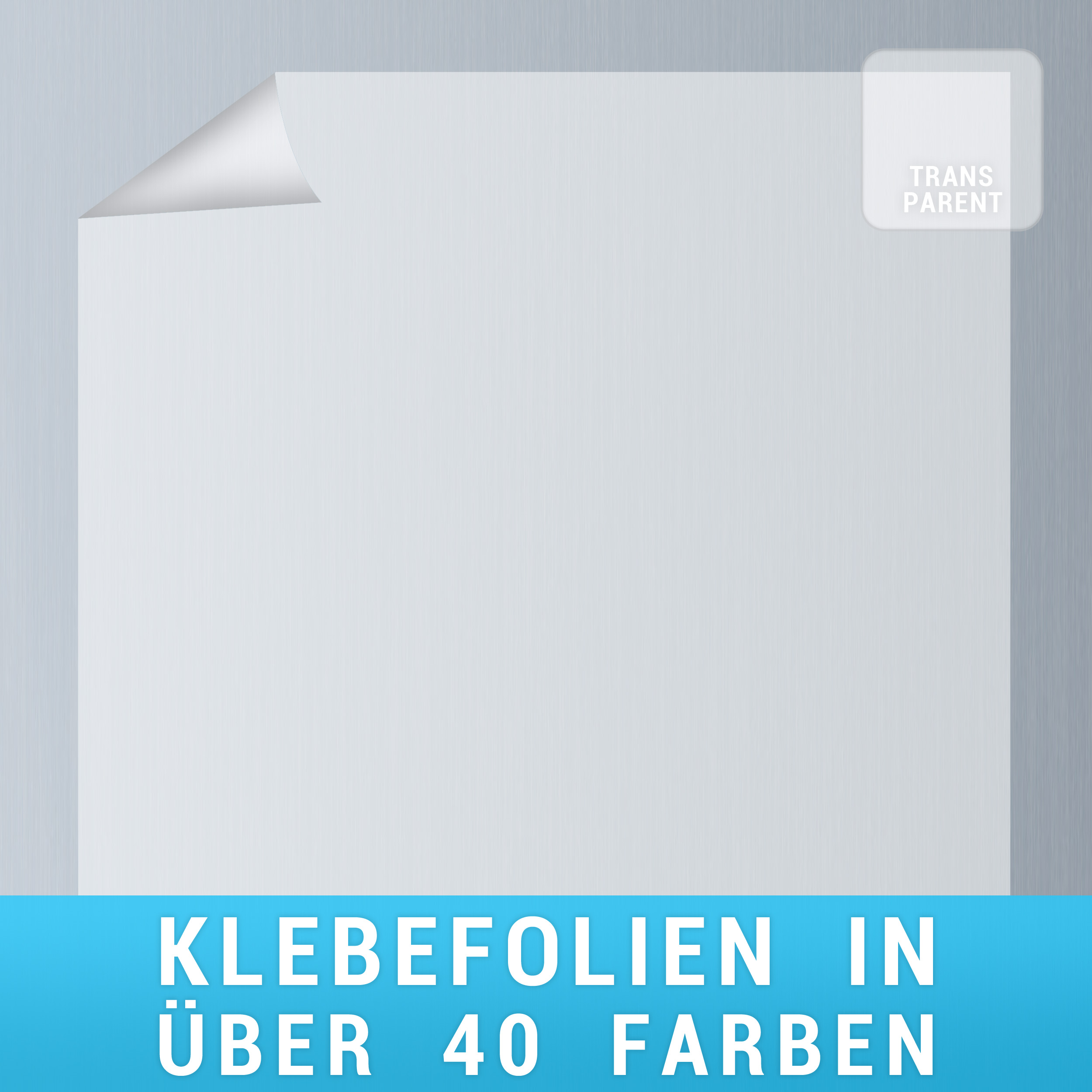 Klebefolie transparent
