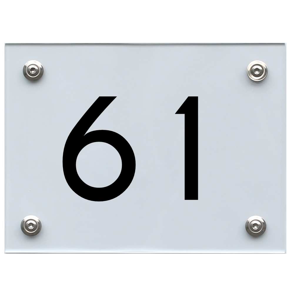 hausnummernschild-61-schwarz Hausnummernschild 61 schwarz
