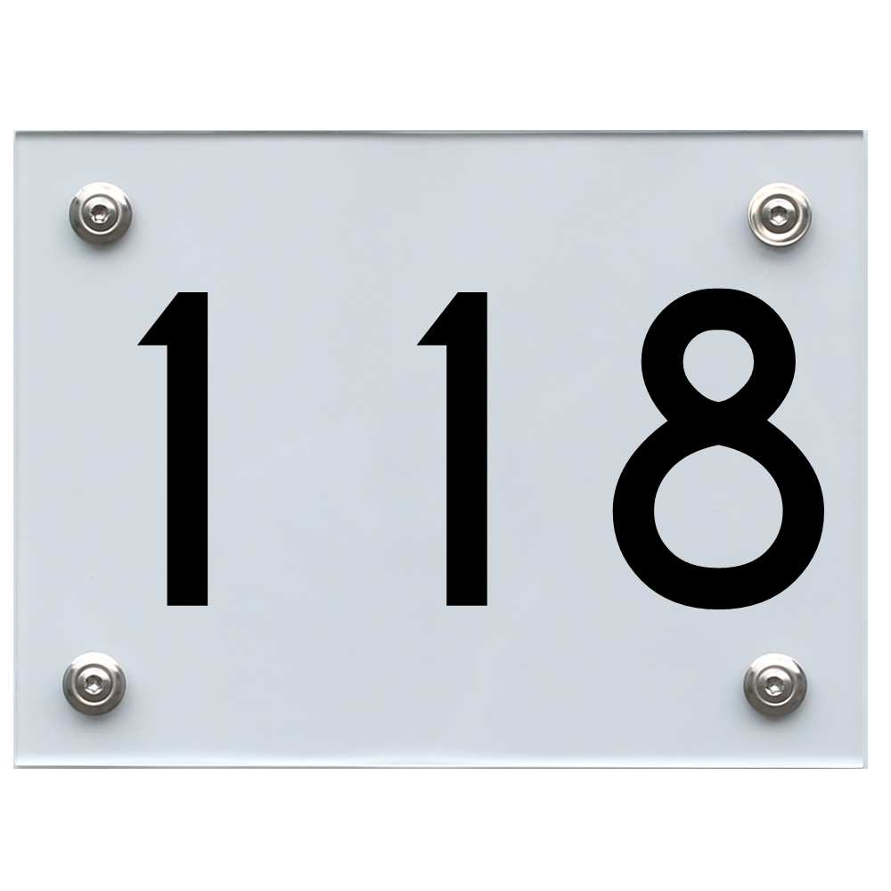 hausnummernschild-118-schwarz Hausnummernschild 118 schwarz