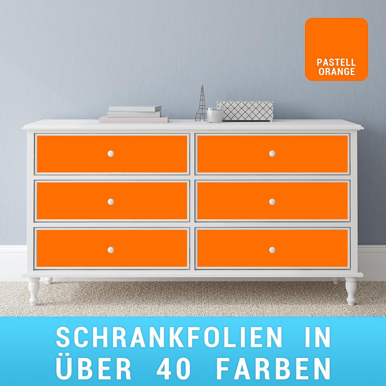 Schrankfolie pastellorange