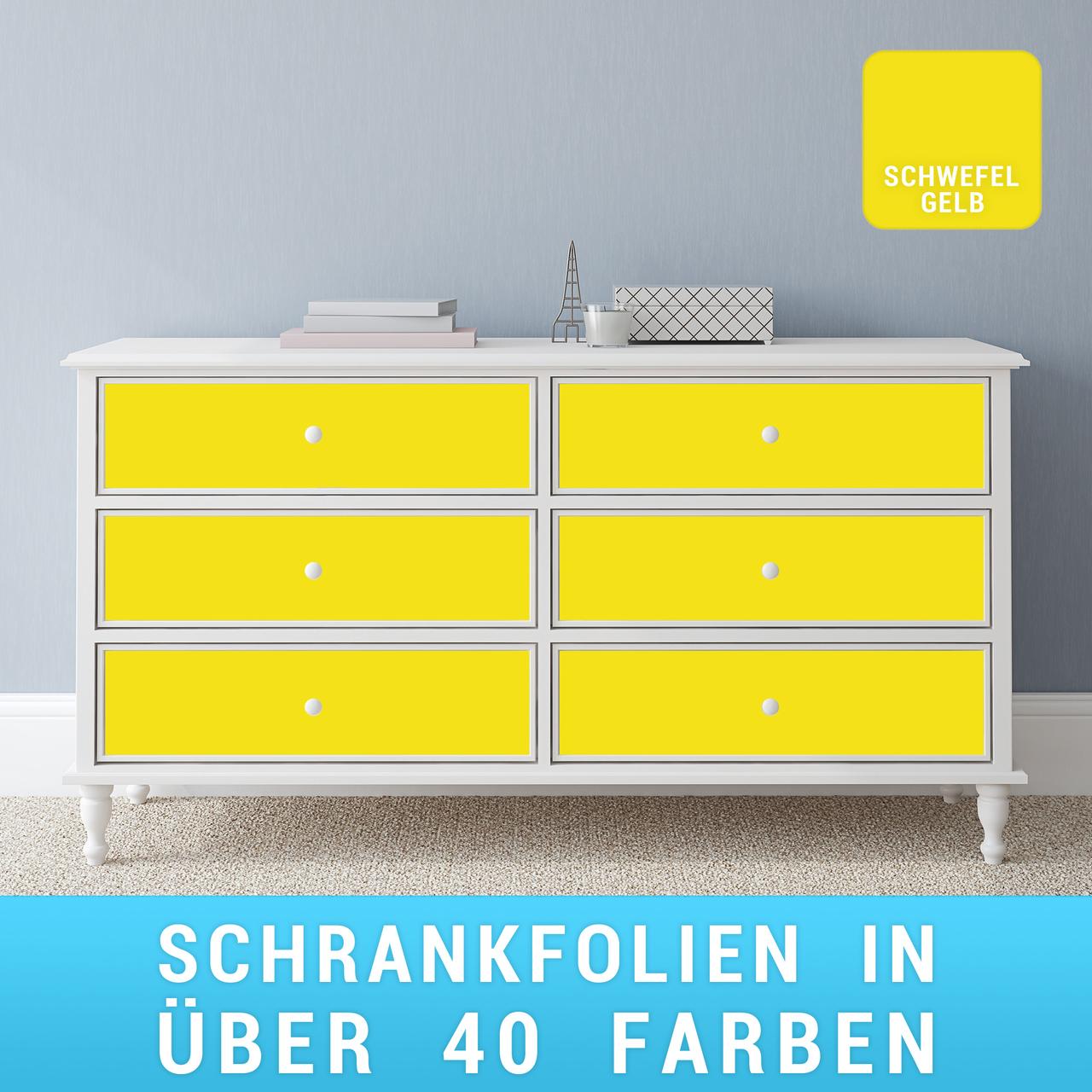 Schrankfolie schwefelgelb