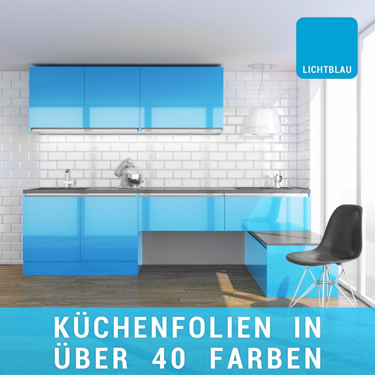 Küchenfolie lichtblau