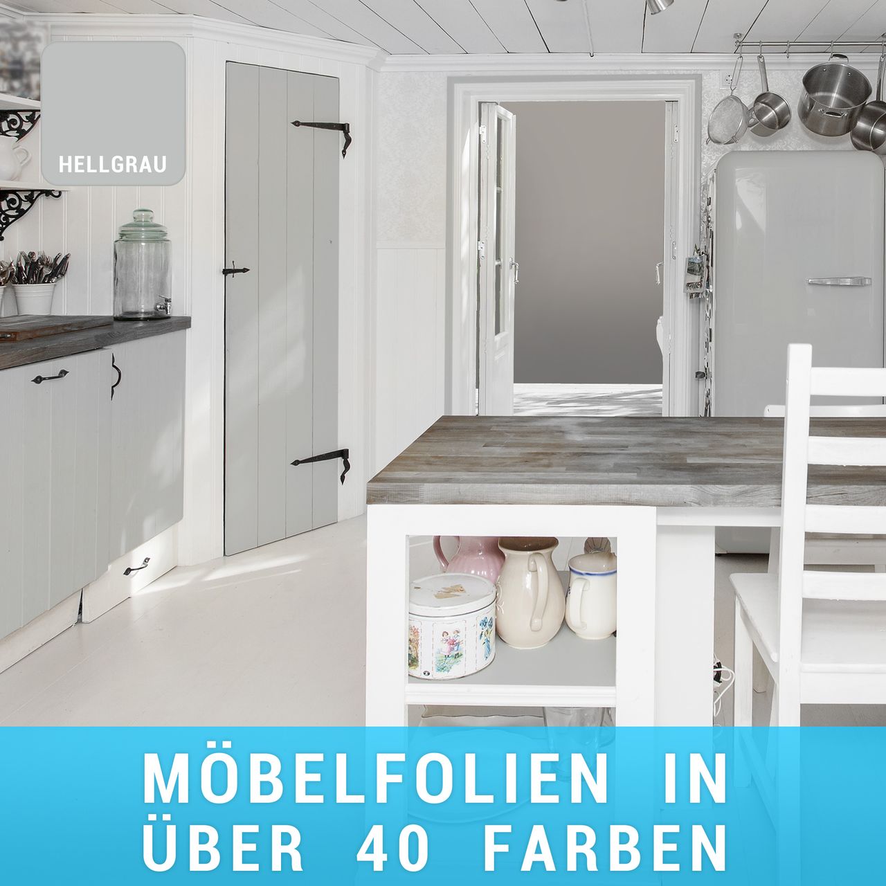 Möbelfolie Hellgrau