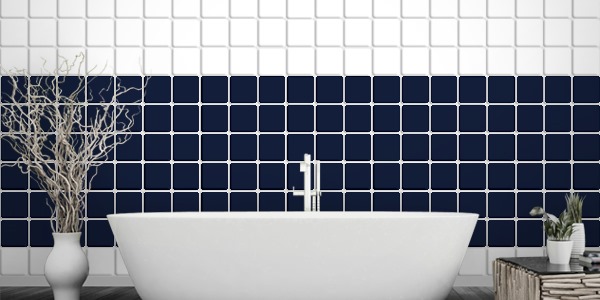 Fliesenaufkleber tiefseeblau