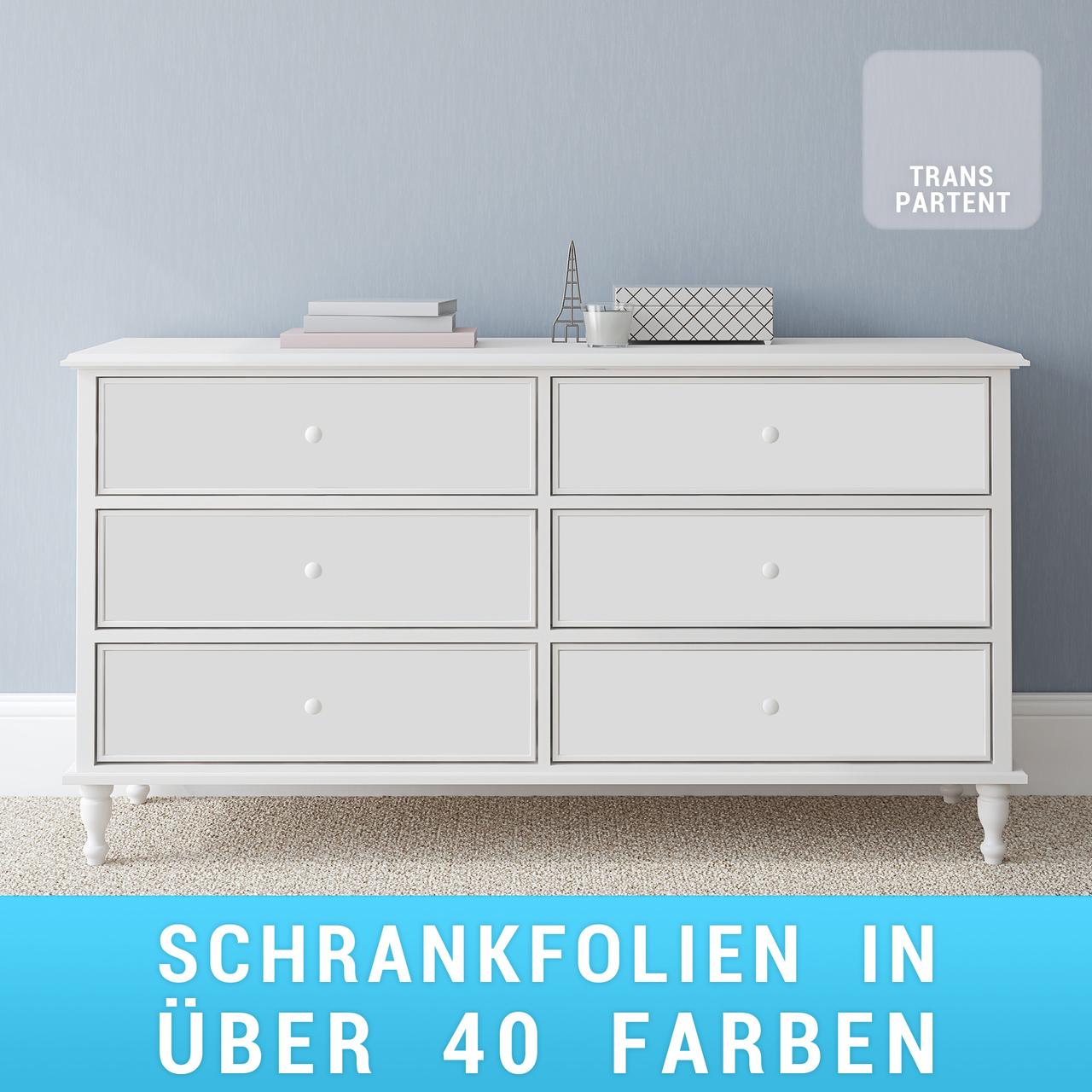 Schrankfolie transparent