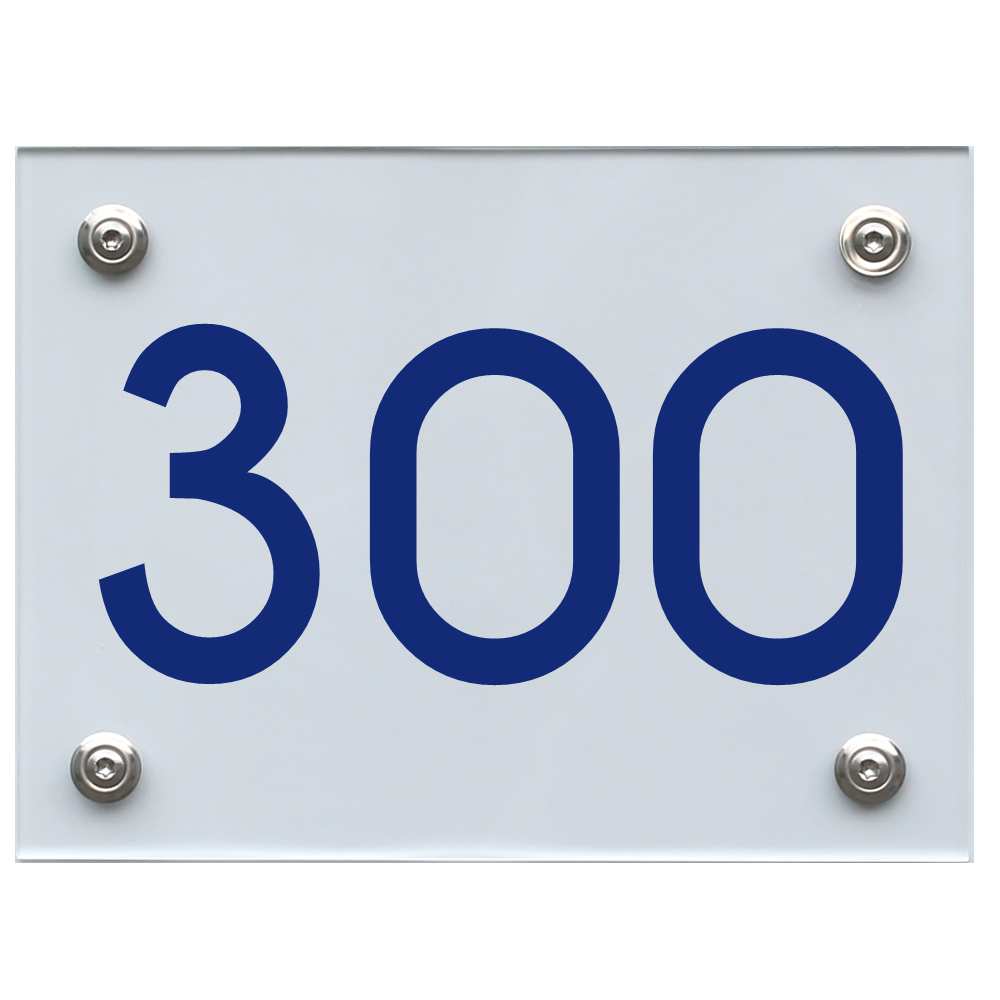 hausnummernschild-300-blau Hausnummernschild 300 blau