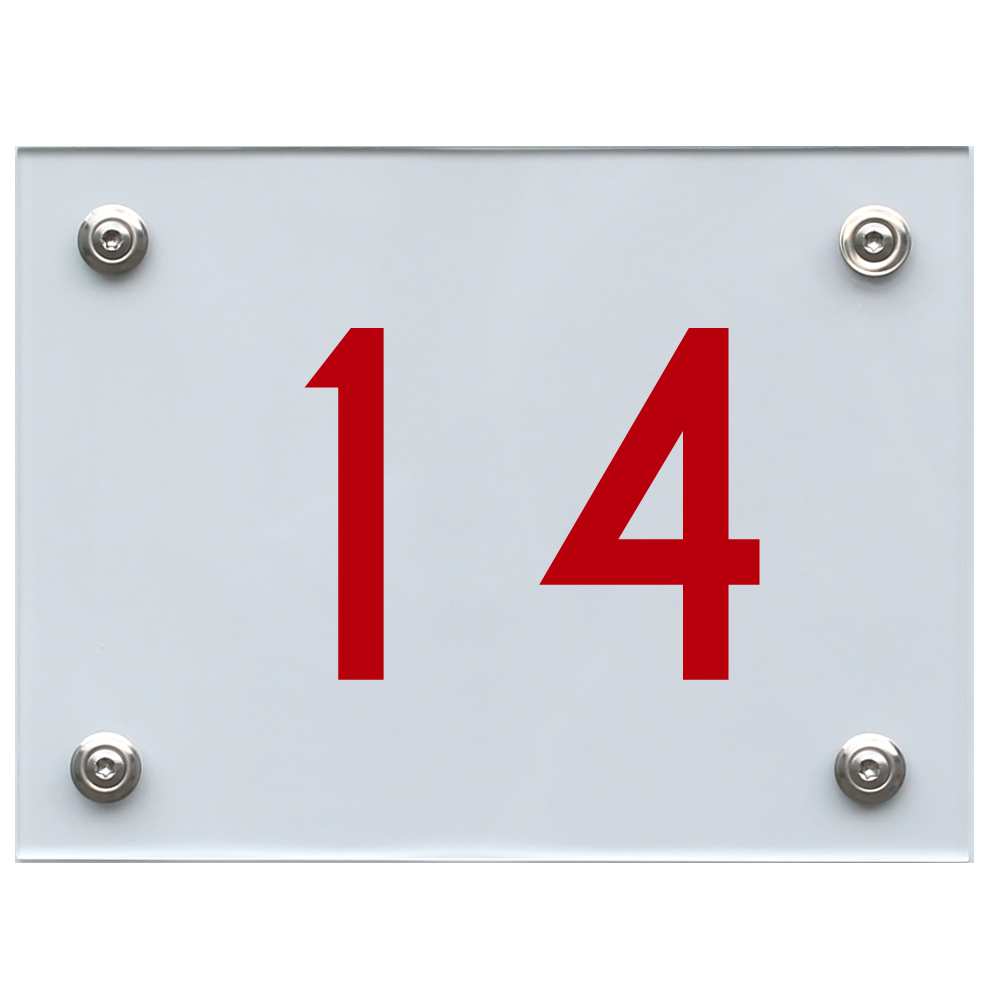 hausnummernschild-14-rot Hausnummernschild 14 rot