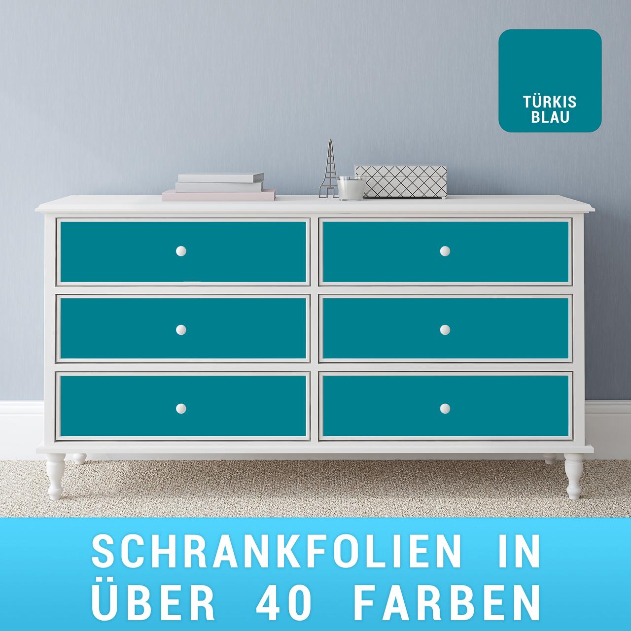 Schrankfolie türkisblau