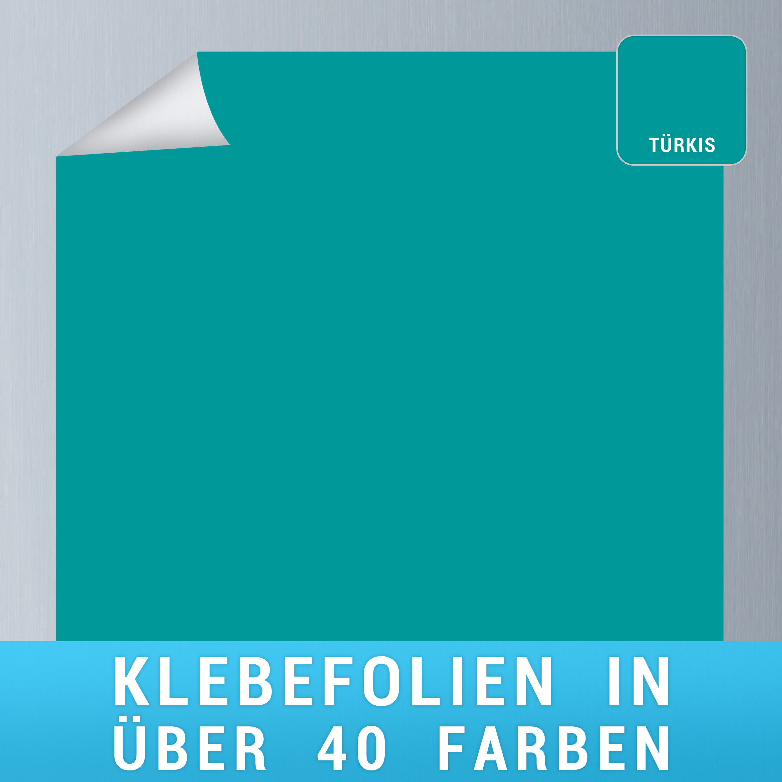 Klebefolie türkis