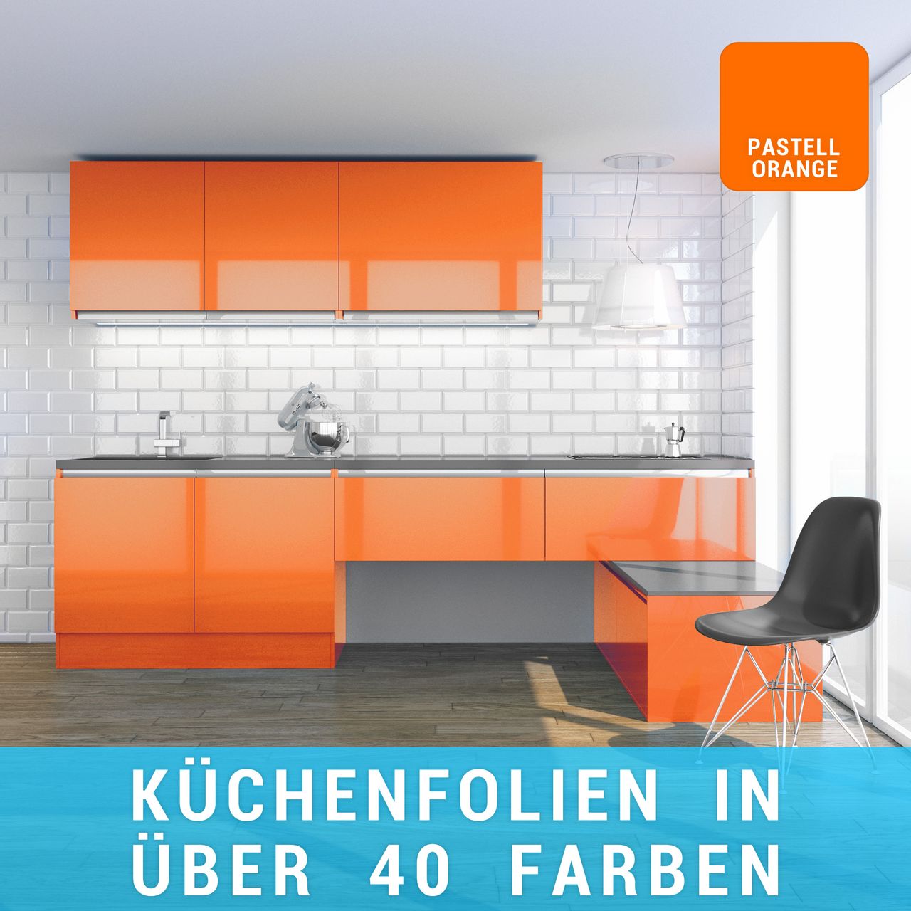 Küchenfolie pastellorange