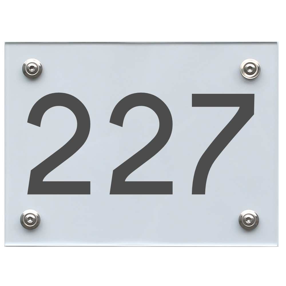 hausnummernschild-227-dunkelgrau Hausnummernschild 227 dunkelgrau