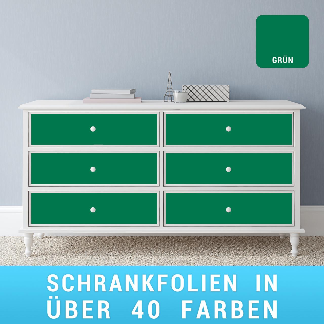 schrankfolie-gruen Schrankfolie grün
