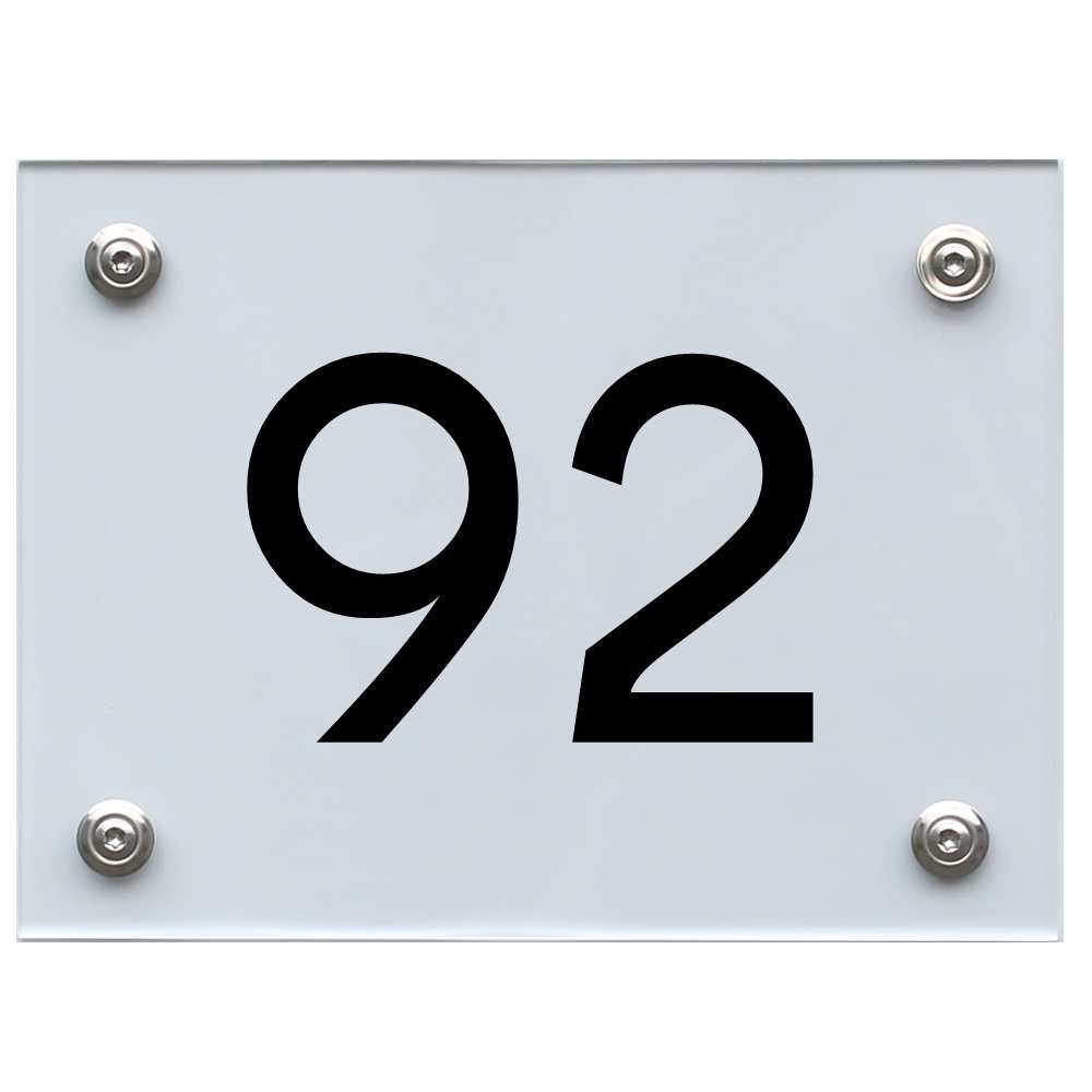 hausnummernschild-92-schwarz Hausnummernschild 92 schwarz